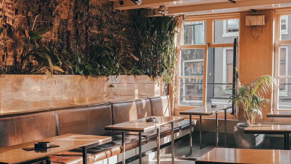 A busy neighborhood bar with martinis, burgers, and warm late-night lighting in Shaw